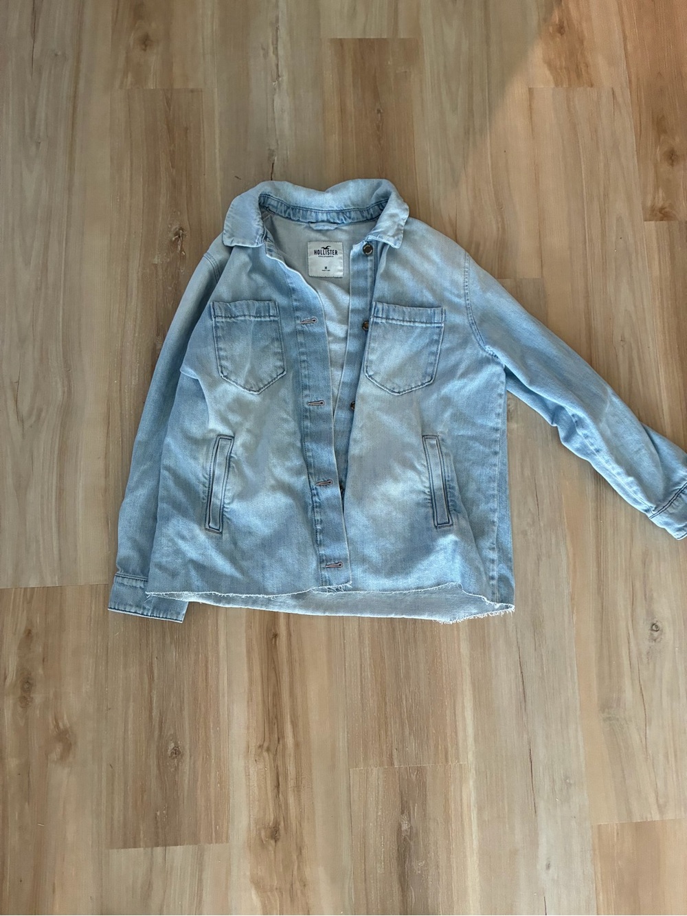Light Wash Denim Shacket